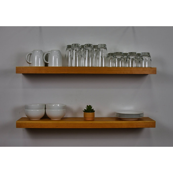 Wildon Home® Hawwa Solid Wood Floating Shelf Wayfair